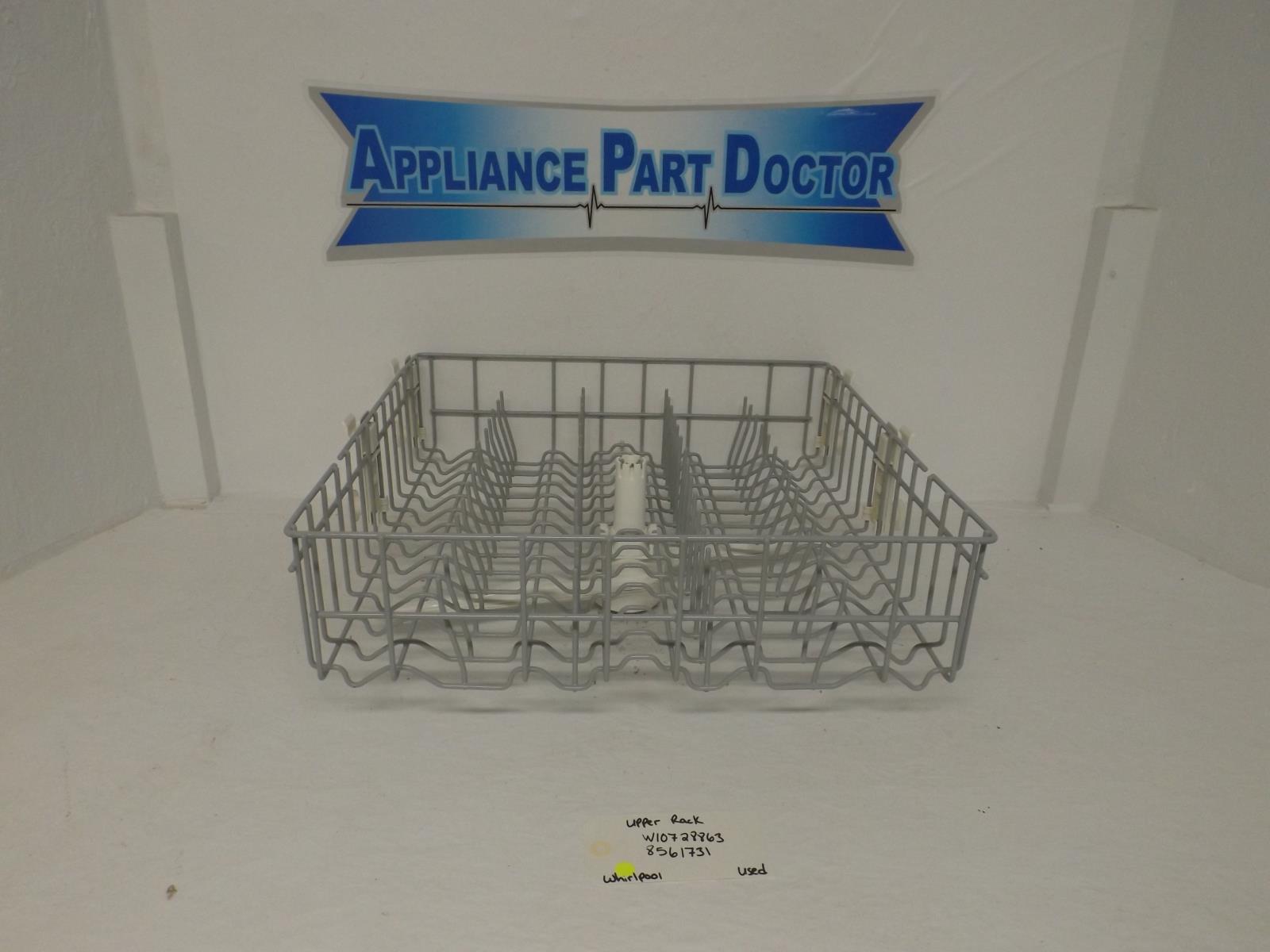 Whirlpool Dishwasher W10728863 8561731 Upper Rack Used Whirlpool Dishwasher W10728863 8561731 Upper Rack Used